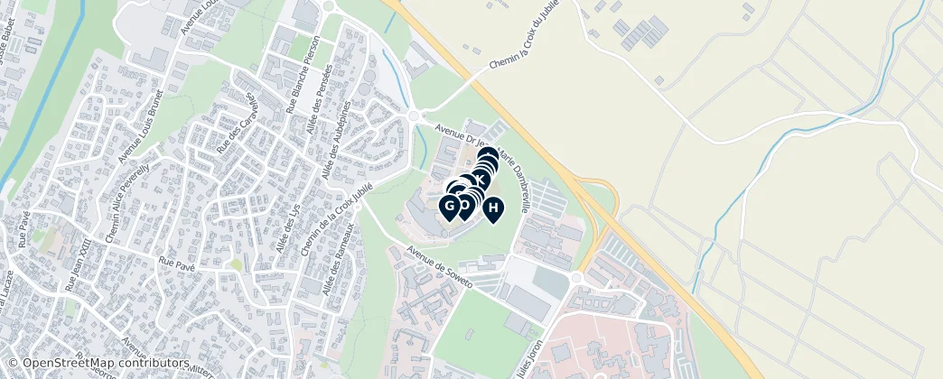 Map of Saint-Pierre, Réunion