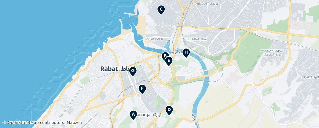 Map of Salé