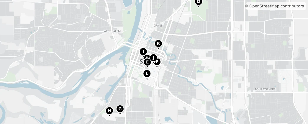 Map of Salem