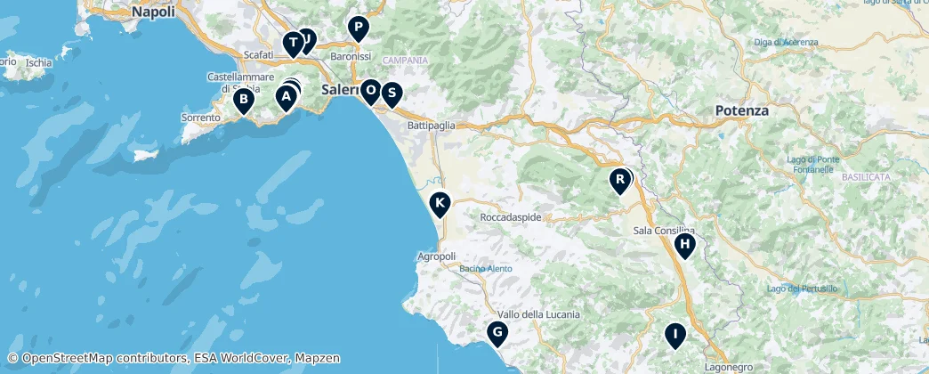 Map of Salerno