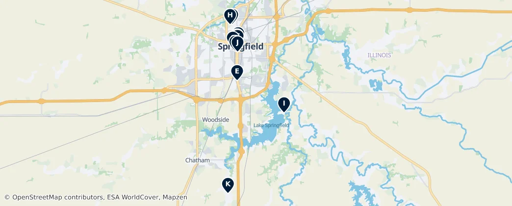 Map of Sangamon