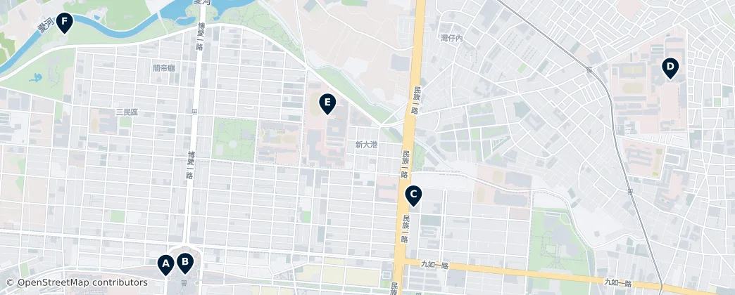 Map of Sanmin District
