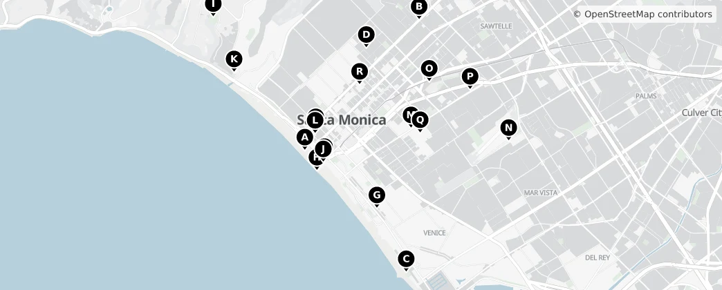 Map of Santa Monica