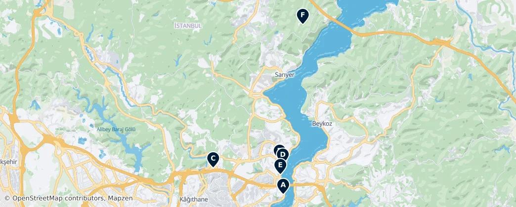 Map of Sarıyer