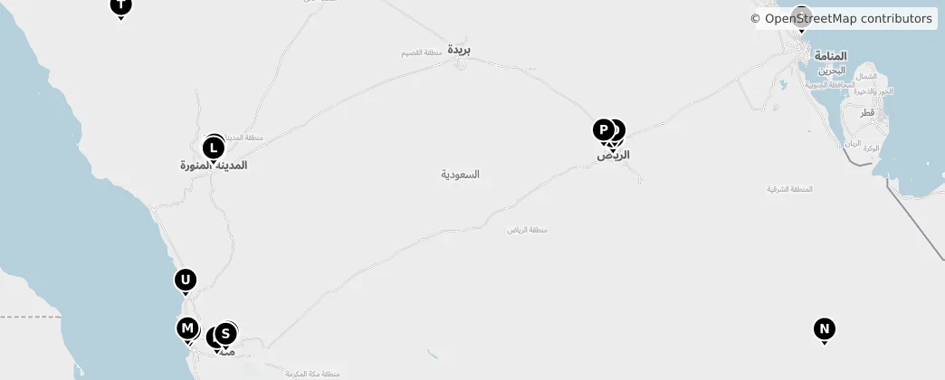 Map of Saudi Arabia