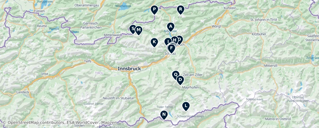 Map of Schwaz