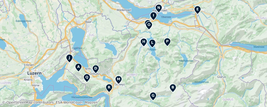 Map of Schwyz