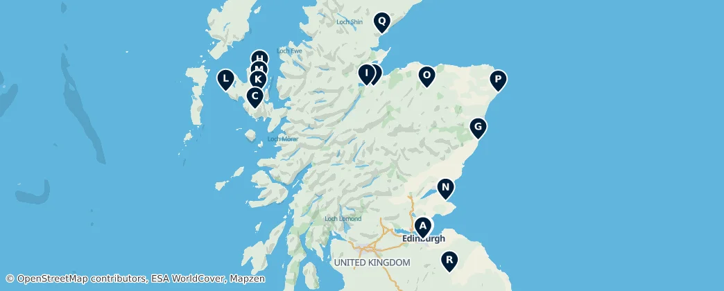 Map of Scotland