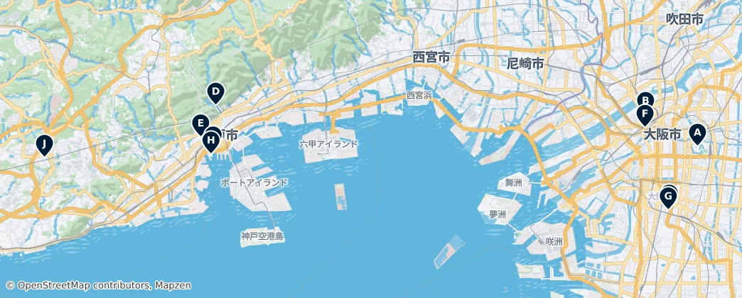Map of Settsu Province