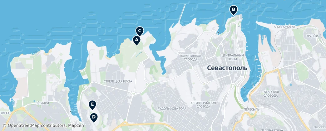 Map of Sevastopol