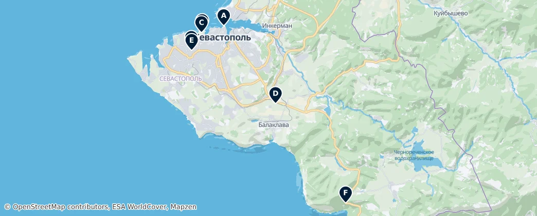 Map of Sevastopol City Council