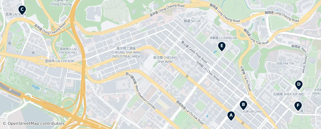 Map of Shen shui bu qu Sham Shui Po District
