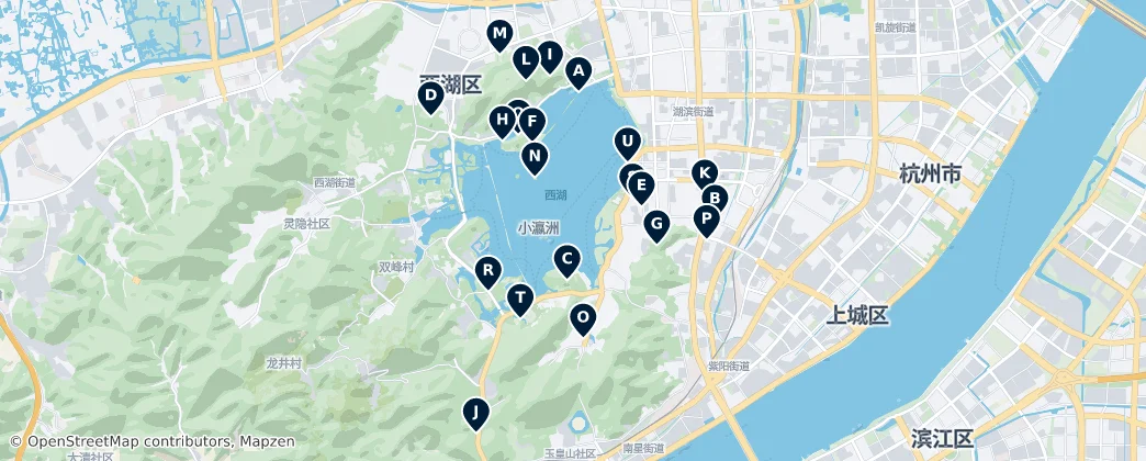 Map of Shangcheng District
