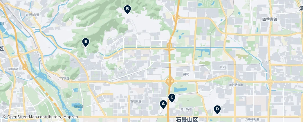 Map of Shijingshan