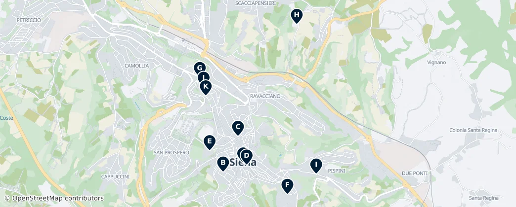 Map of Siena