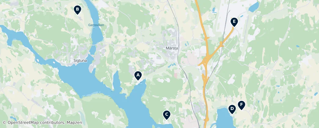 Map of Sigtuna Municipality