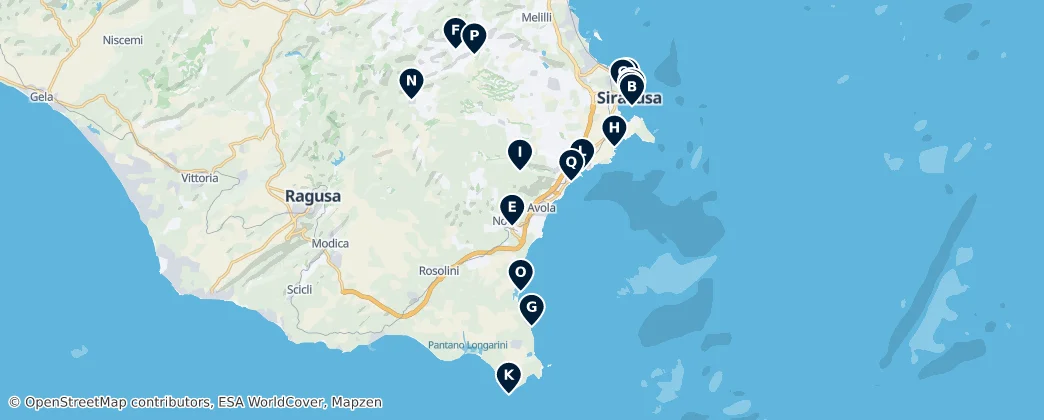 Map of Siracusa