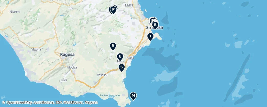 Map of Siracusa