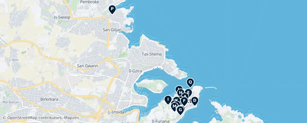 Map of Sliema