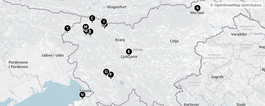 Map of Slovenia