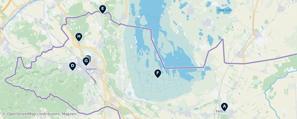 Map of Soproni járás