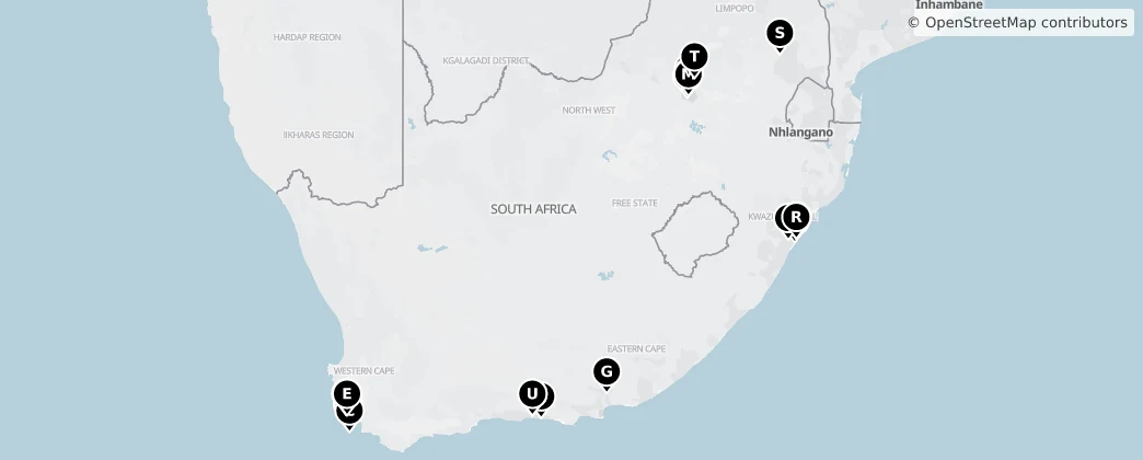 Map of South Africa
