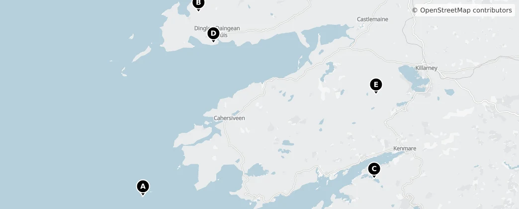 Map of South and West Kerry Municipal District (2014-2019)