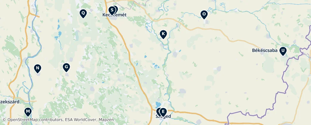 Map of Southern Great Plain