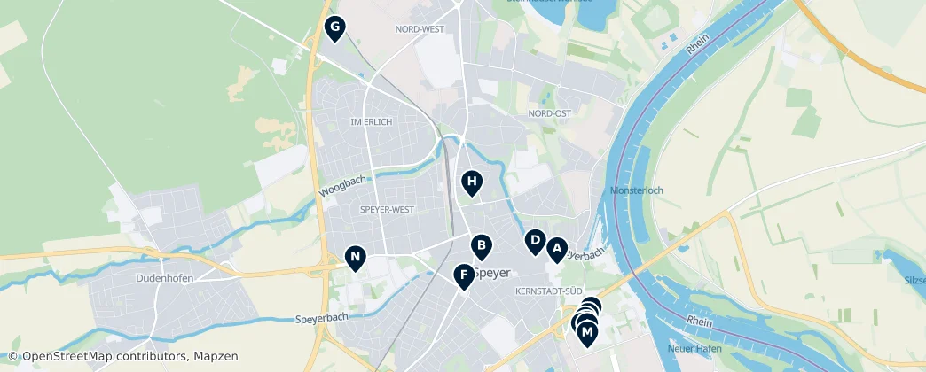 Map of Speyer