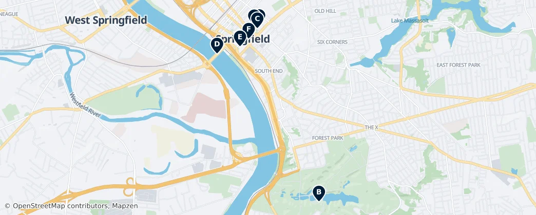 Map of Springfield