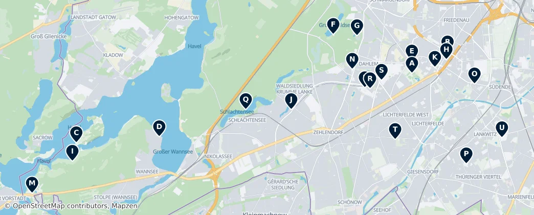 Map of Steglitz-Zehlendorf