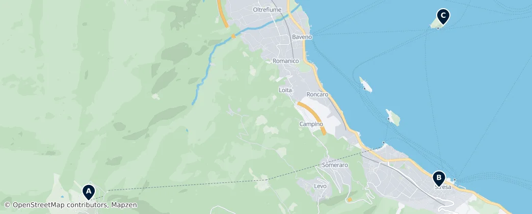 Map of Stresa