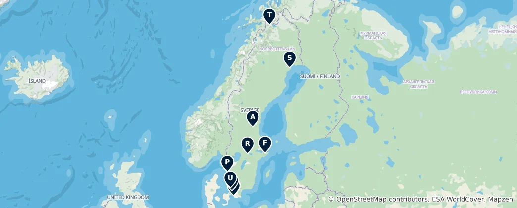 Map of Sweden