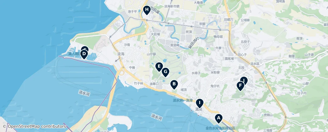Map of Tamsui