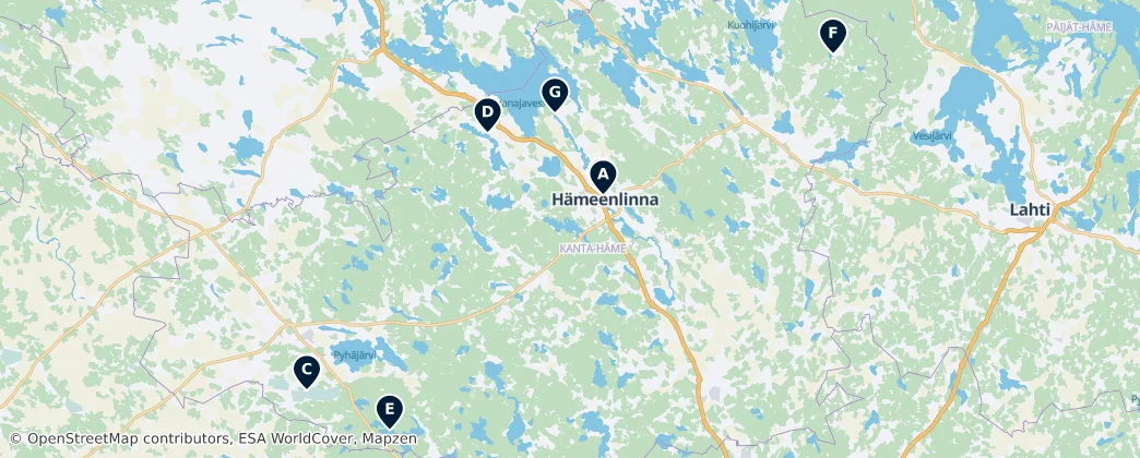Map of Kanta-Häme