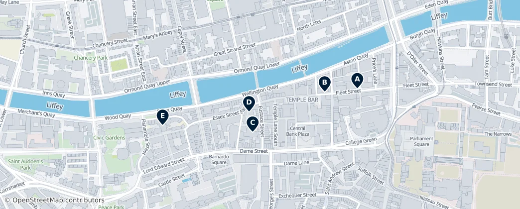Map of Temple Bar