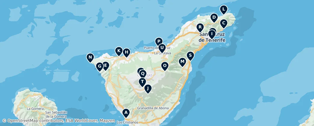 Map of Tenerife