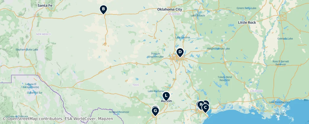 Map of Texas