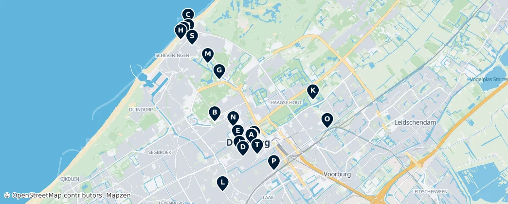 Map of The Hague