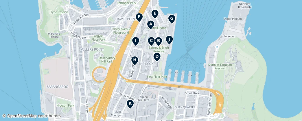 Map of The Rocks