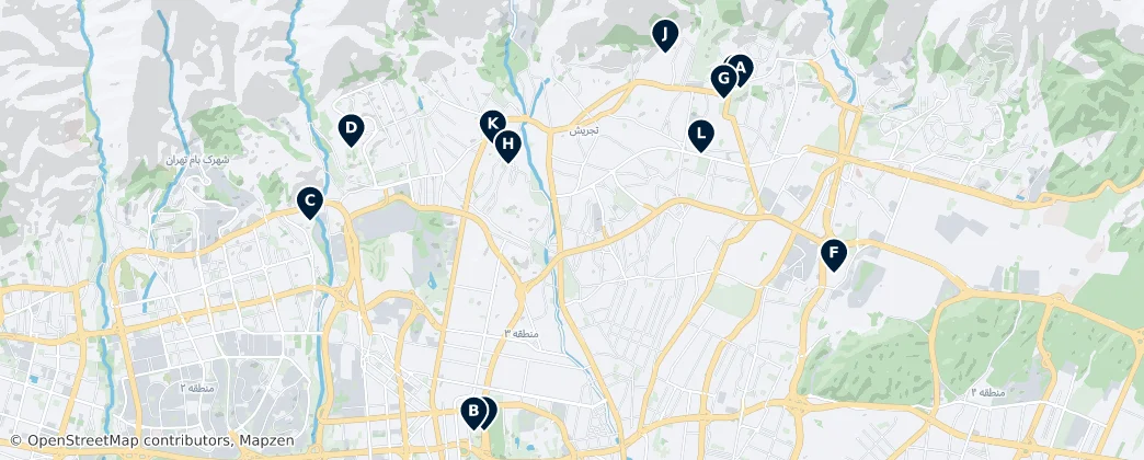 Map of Tajrish