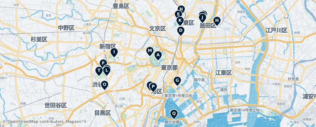 Map of Tokyo