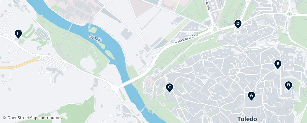 Map of Toledo