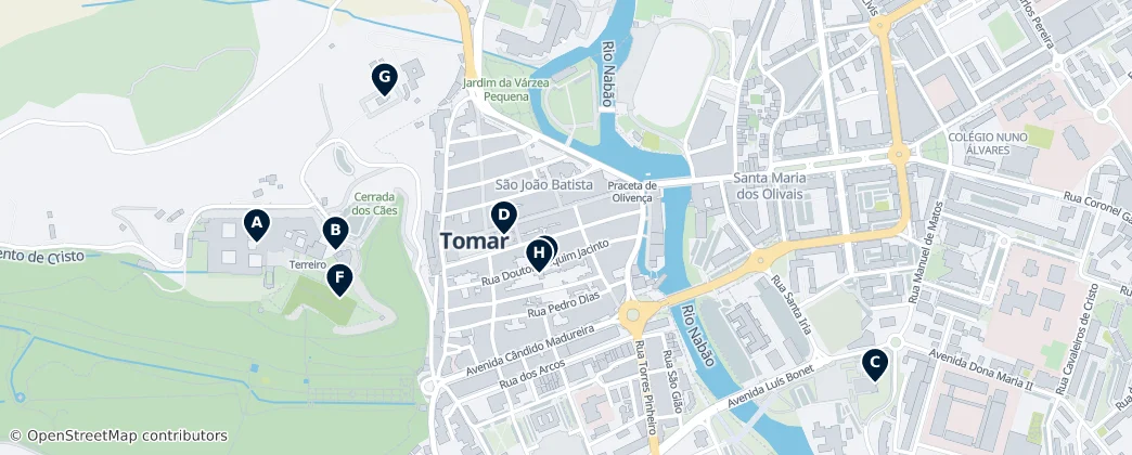 Map of Tomar