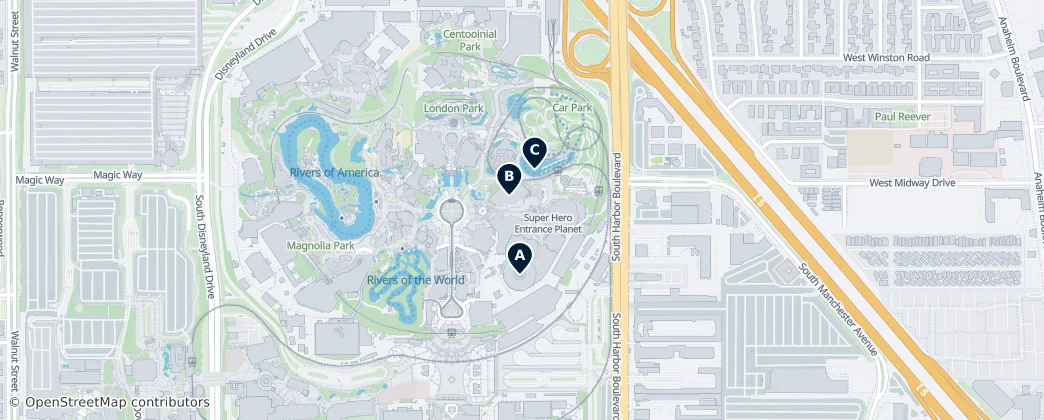 Map of Tomorrowland