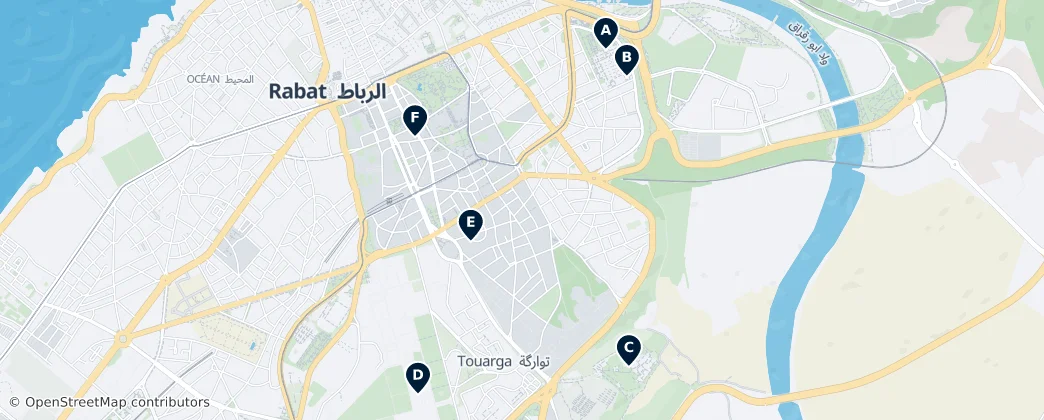 Map of Touarga