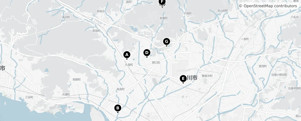 Map of Toyokawa