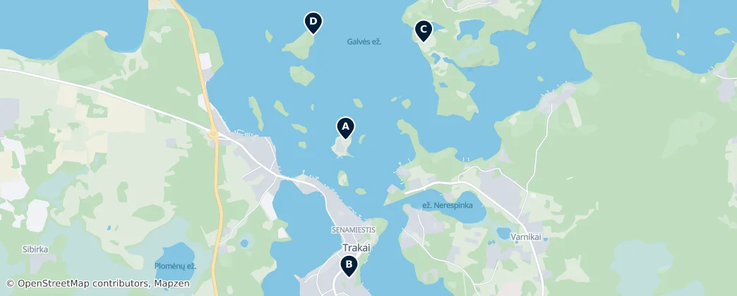 Map of Trakai District Municipality