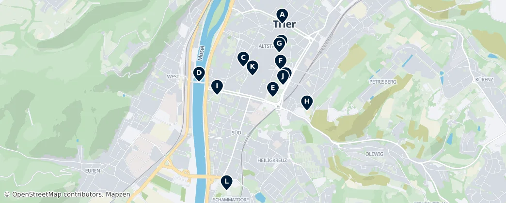 Map of Trier