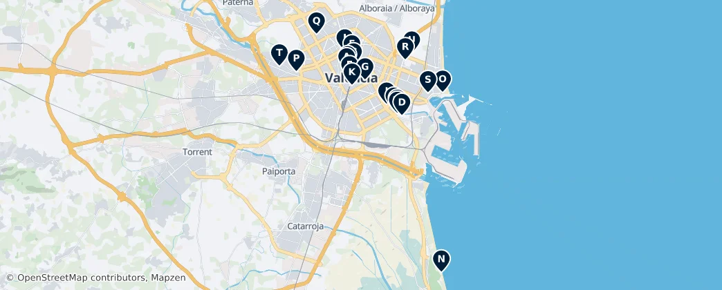 Map of Valencia